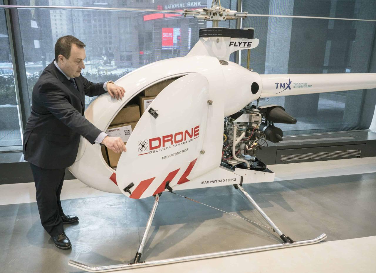 Drone delivery canada off drop autonomous semi payload pickup tests airspace firm canadian class ddc autopilot achieved utilizing capabilities courtesy